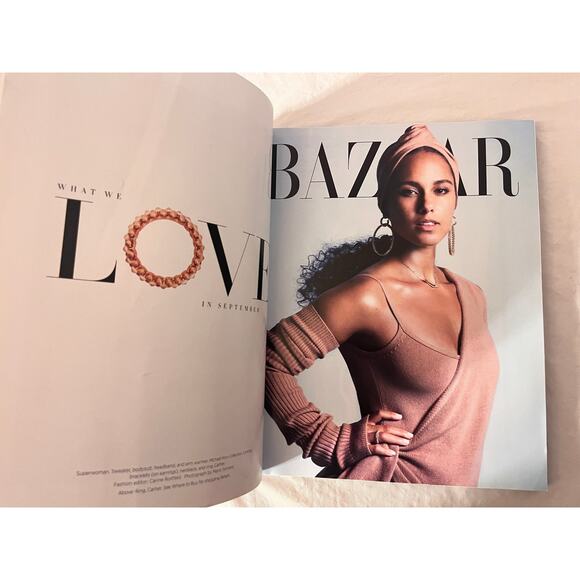 Harper's Bazaar Magazine  - September 2019 - Christy Turlington Cover - - Picture 6 of 8